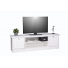 Meuble TV contemporain coloris blanc Natural