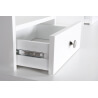 Console rectangulaire contemporaine coloris blanc Natural