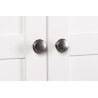 Armoire contemporaine 5 portes/2 tiroirs coloris blanc Natural