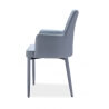Chaise de salle à manger design en tissu bleu (lot de 4) Mistral