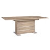 Table de salle à manger extensible design coloris chêne sonoma Cyprien