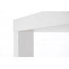Table de salle à manger rectangulaire design 140 cm coloris blanc Clarence
