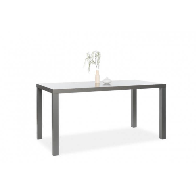 Table de salle à manger rectangulaire design 160 cm coloris gris Clarence
