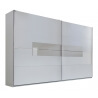 Armoire adulte design portes coulissantes 250 cm coloris blanc Raphaela