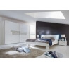 Chevet adulte design coloris blanc Raphaela