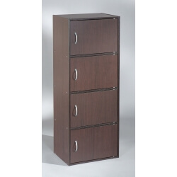 Etagère 4 portes CLIPO