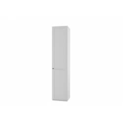 Armoire contemporaine 1 porte coloris blanc alpin Amerand