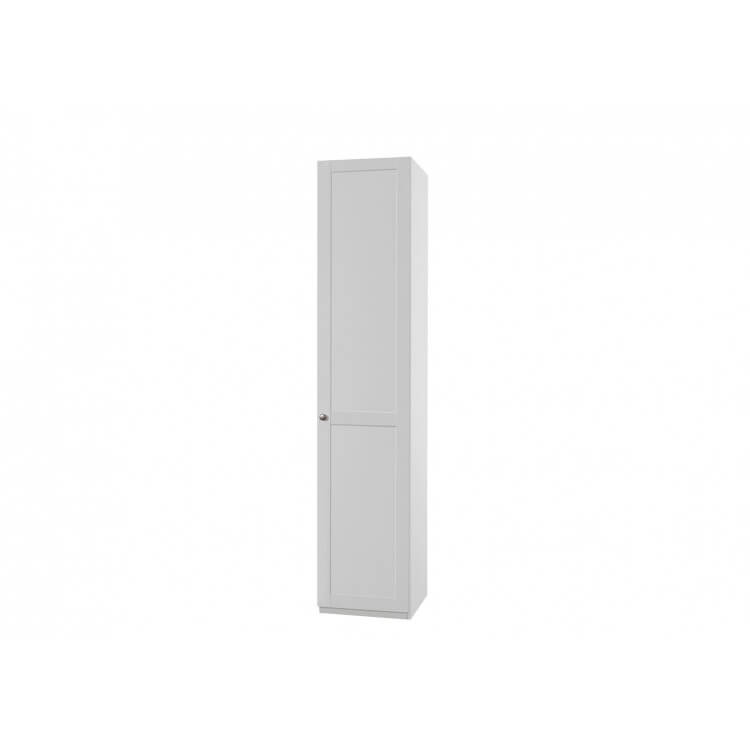 Armoire contemporaine 1 porte coloris blanc alpin Amerand