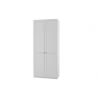 Armoire contemporaine 2 portes coloris blanc alpin Amerand