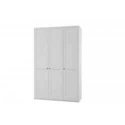 Armoire contemporaine 3 portes coloris blanc alpin Amerand