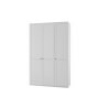 Armoire contemporaine 3 portes coloris blanc alpin Amerand