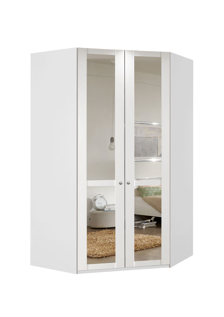 Armoire de toilette d'angle pour salle de bain avec panneaux miroirs  amovibles