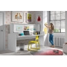 Lit enfant transformable contemporain coloris blanc Junior