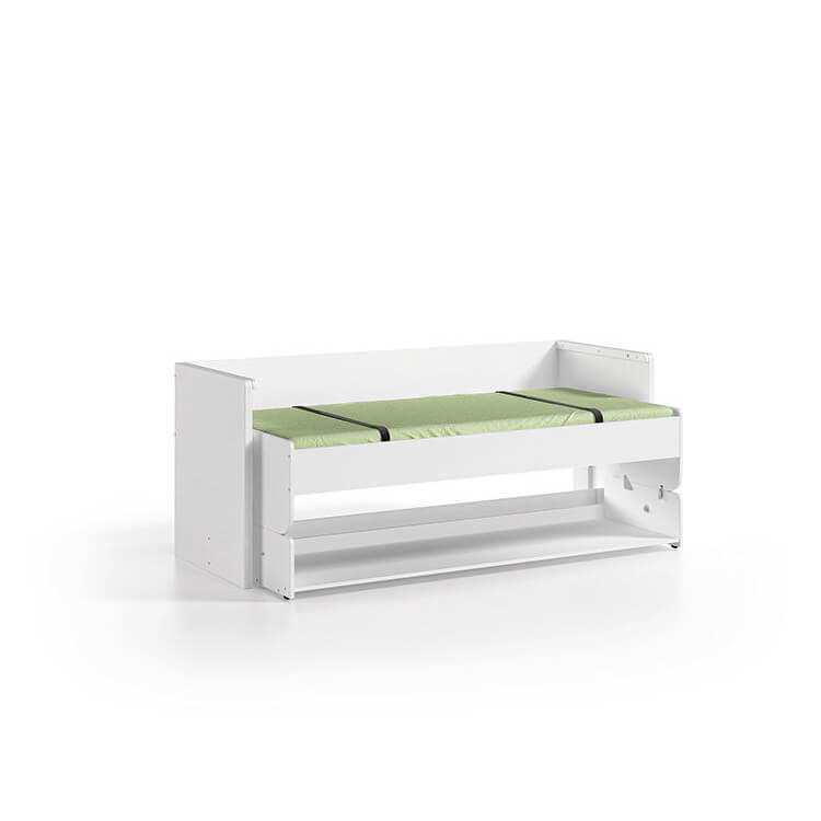 Lit enfant transformable contemporain coloris blanc Junior