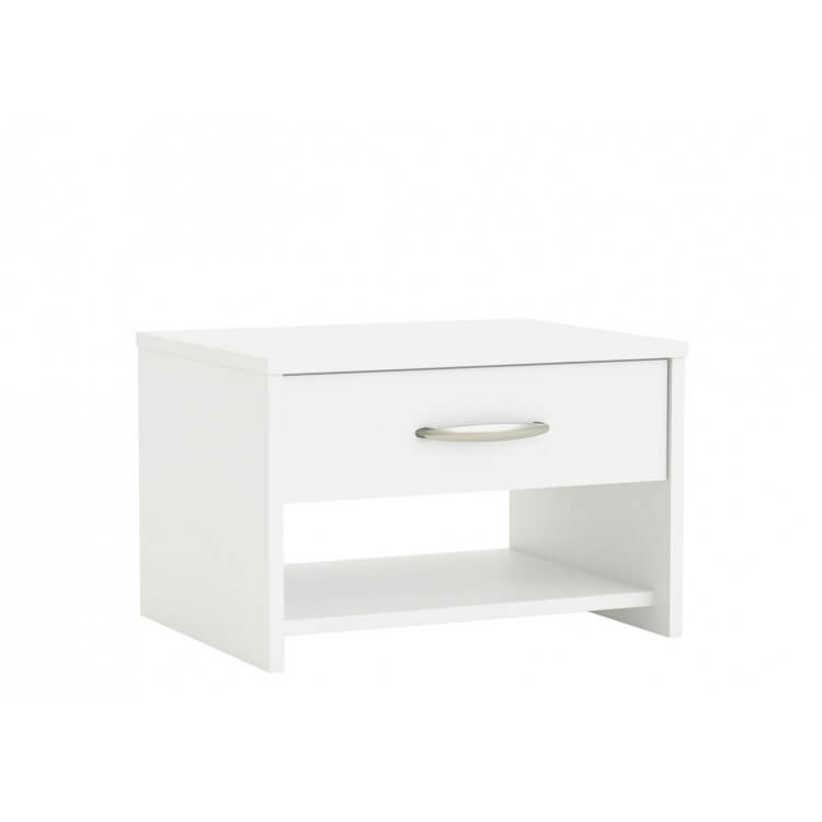 Chevet adulte contemporain coloris blanc Gary