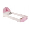 Lit enfant contemporain coloris blanc/rose Cecilia