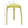 Tabouret de cuisine design coloris vert (lot de 6) Sandra