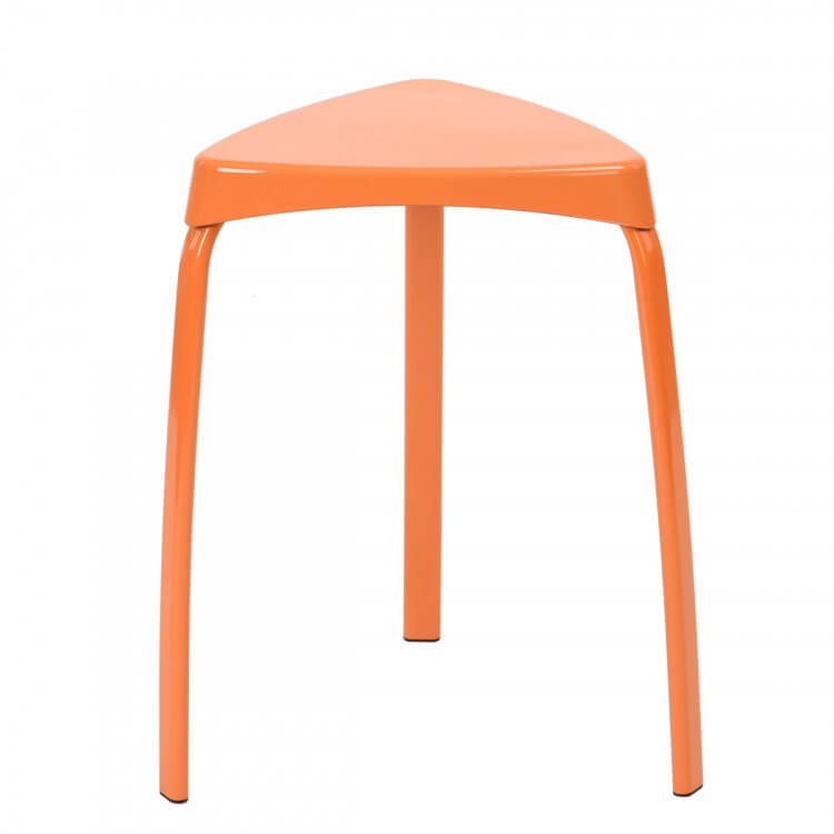 Tabouret de cuisine design coloris orange (lot de 6) Sandra