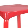 Tabouret de cuisine design coloris rouge (lot de 6) Emma