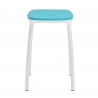 Tabouret de cuisine design coloris bleu (lot de 6) Maxime