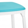 Tabouret de cuisine design coloris bleu (lot de 6) Maxime