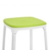 Tabouret de cuisine design coloris vert (lot de 6) Maxime