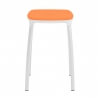 Tabouret de cuisine design coloris orange (lot de 6) Maxime