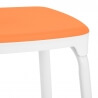 Tabouret de cuisine design coloris orange (lot de 6) Maxime