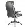 Fauteuil de bureau design en PU noir Davy