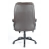 Fauteuil de bureau design en PU brun foncé Davy