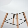 Chaise de salle à manger design coloris blanc (lot de 4) Chelsie