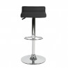 Tabouret de bar design métal et PU noir Ornella