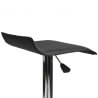 Tabouret de bar design métal et PU noir Ornella