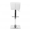 Tabouret de bar design métal et PU blanc Iris