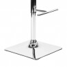 Tabouret de bar design métal et PU blanc Iris