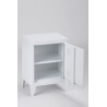 Meuble de rangement design 1 porte en métal blanc Belfast