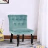 Fauteuil crapaud contemporain en velours bleu (lot de 2) Babylone