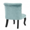 Fauteuil crapaud contemporain en velours bleu (lot de 2) Babylone