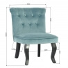 Fauteuil crapaud contemporain en velours bleu (lot de 2) Babylone