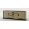 Buffet/bahut contemporain 220 cm coloris chêne beaufort Malaisia