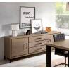 Buffet/bahut contemporain 220 cm coloris chêne beaufort Malaisia