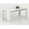 Table de salle à manger design coloris blanc Matisse