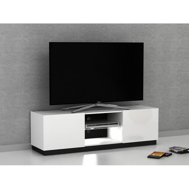 Meuble TV design coloris blanc Matisse