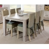 Table de salle à manger contemporaine coloris chêne gris Corsika