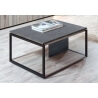 Table basse contemporaine coloris chêne gris/anthracite Cobra II