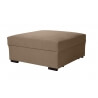 Canapé d'angle fixe modulable contemporain en tissu beige Savina