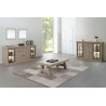 Buffet/bahut contemporain 216 cm coloris orme naturel Vaucluse