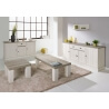 Buffet/bahut contemporain 215 cm chêne beige/mélèze Samos