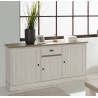 Buffet/bahut contemporain 171 cm chêne beige/mélèze Samos