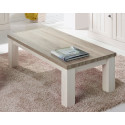 Table basse contemporaine rectangulaire coloris chêne beige/mélèze Samos